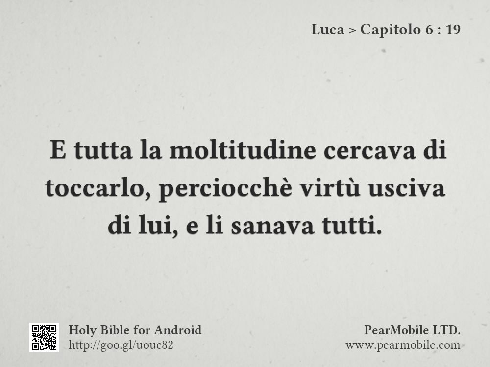 Luca, Capitolo 6:19